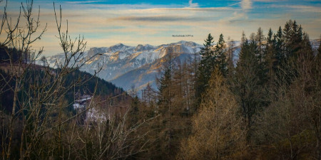 Hochschwab vom Bründlweg aus gesehen